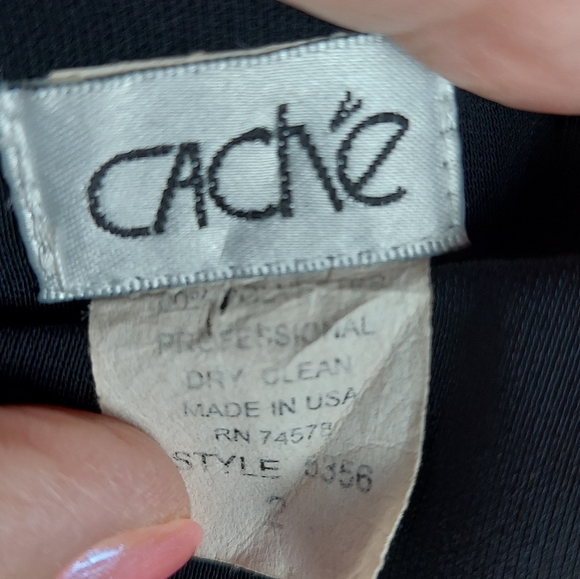 Size 2 Trousers With Thigh High Slits - Vintage Cache - Picture 7 of 10